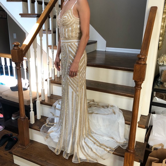 Judy & Julia sexy rhinestone pageant evening dress - Picture 7 of 8